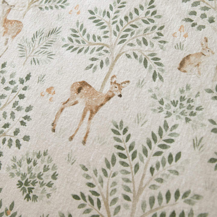 D & D Lodge Forest Animals Duvet Cover Set - Natural - Williamsons Factory Shop