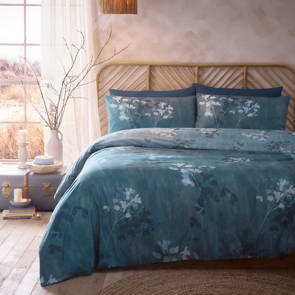Drift Home Flynn Duvet Cover Set - Teal - Williamsons Factory Shop