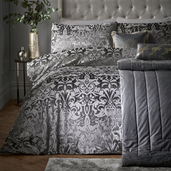 Laurence Llewelyn-Bowen Firenza Duvet Cover Set - Slate