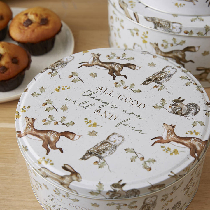 Forest Fable Set of 3 Round Cake Tins - Williamsons Factory Shop