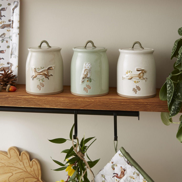 Forest Fable Canister - Owl - Williamsons Factory Shop