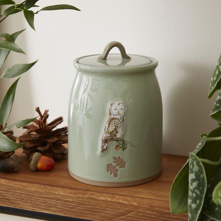 Forest Fable Canister - Owl - Williamsons Factory Shop