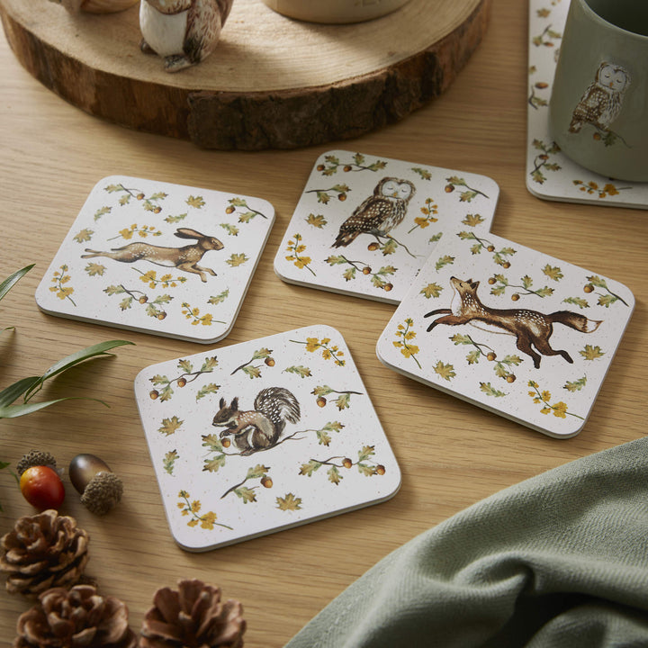 Forest Fable Set of 4 Coasters - Williamsons Factory Shop