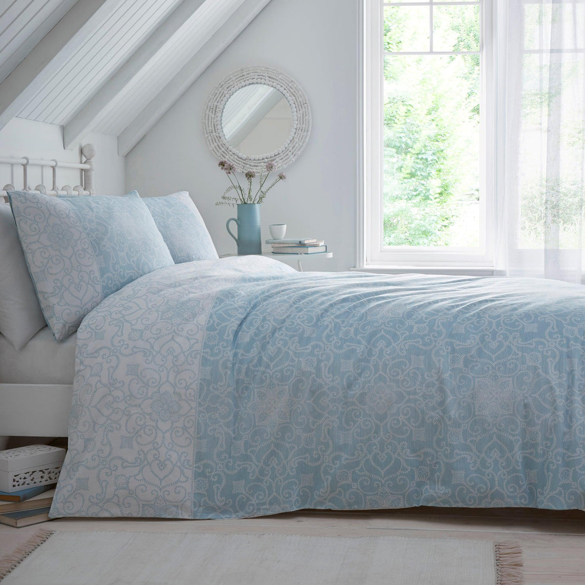 Dreams & Drapes Frampton Duvet Cover Set - Blue