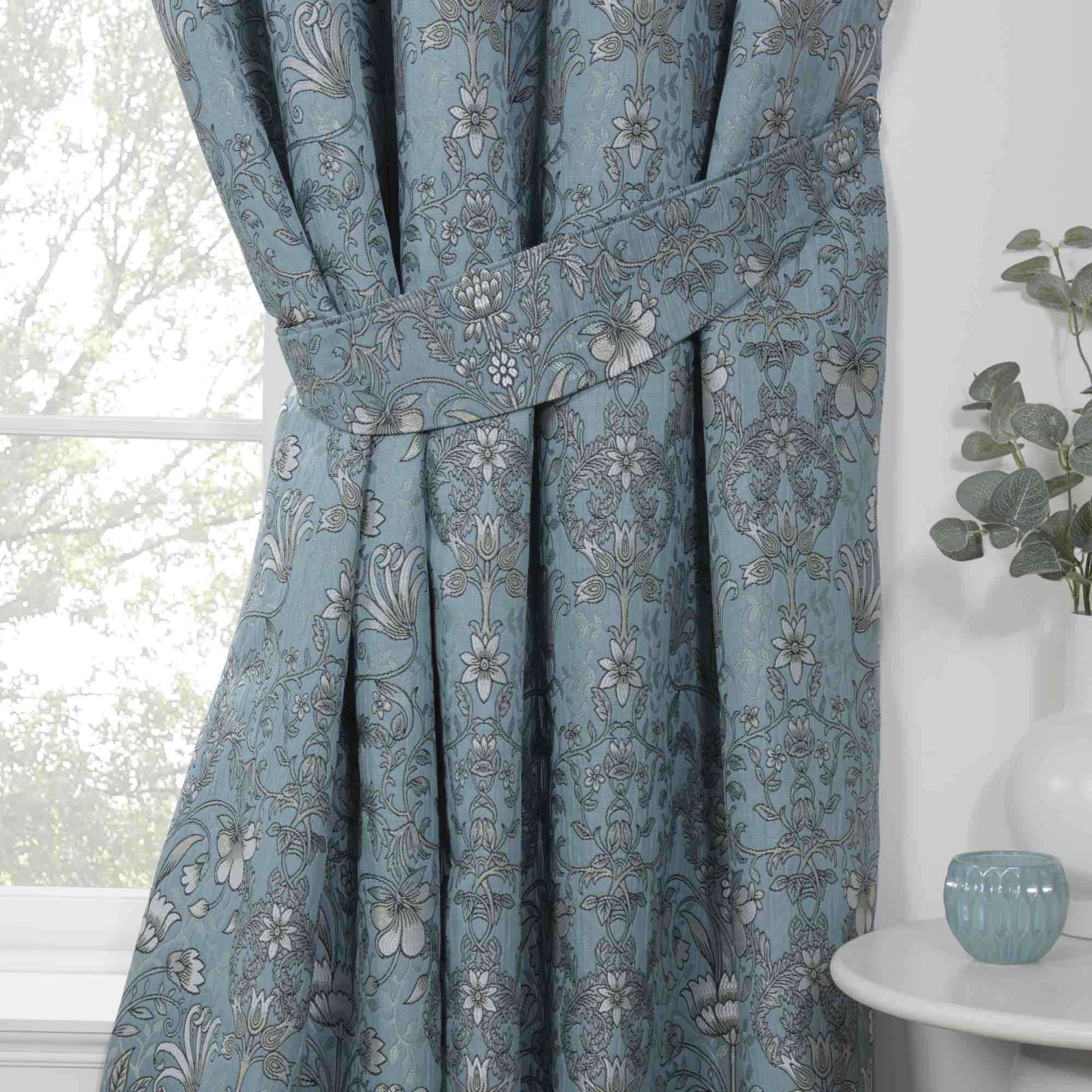 Sundour Kyoto Pencil Pleat Curtains - Blue