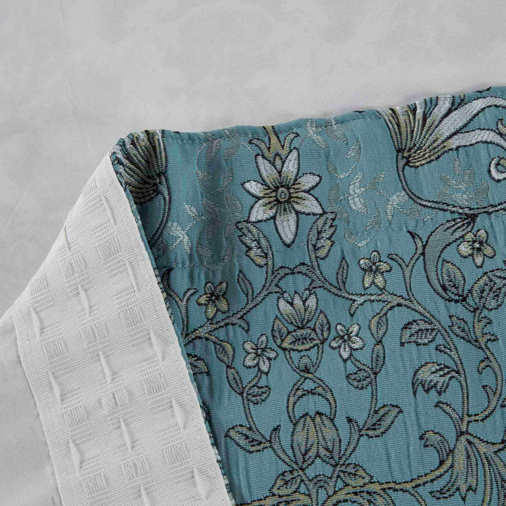 Sundour Kyoto Pencil Pleat Curtains - Blue - Williamsons Factory Shop