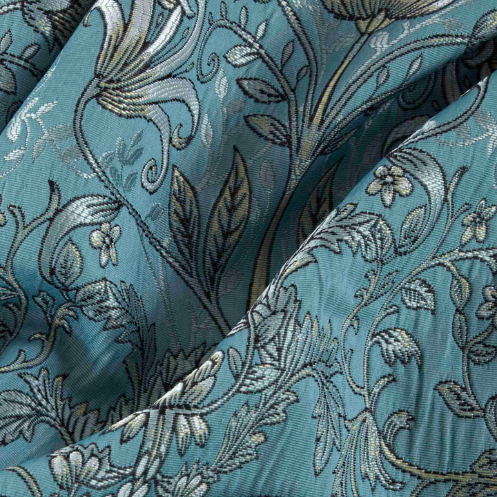 Sundour Kyoto Pencil Pleat Curtains - Blue - Williamsons Factory Shop