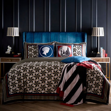 Laurence Llewelyn-Bowen Hero Duvet Cover Set - Black