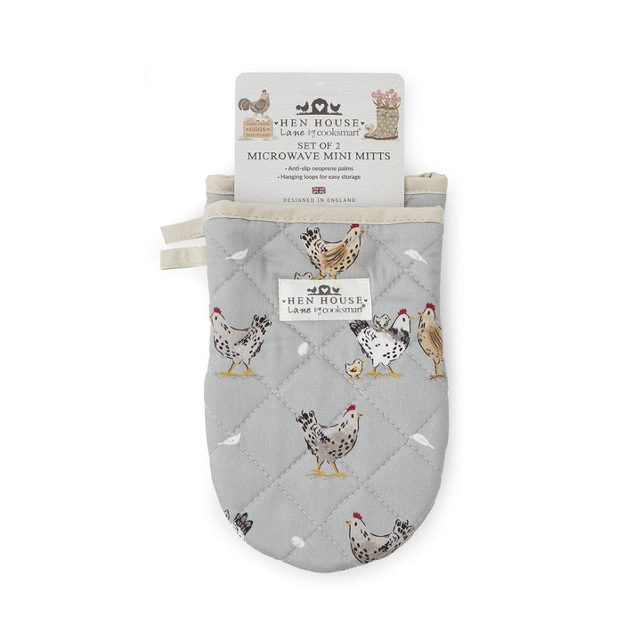 Hen House Lane 2 Pack Microwave Mini Mitts - Williamsons Factory Shop