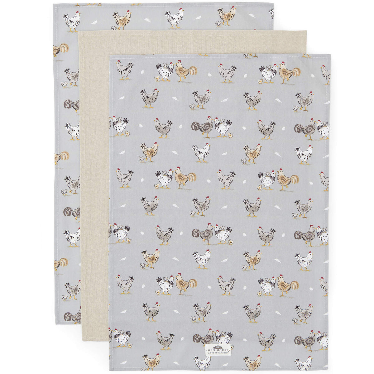 Hen House Lane 3 Pack Tea Towels