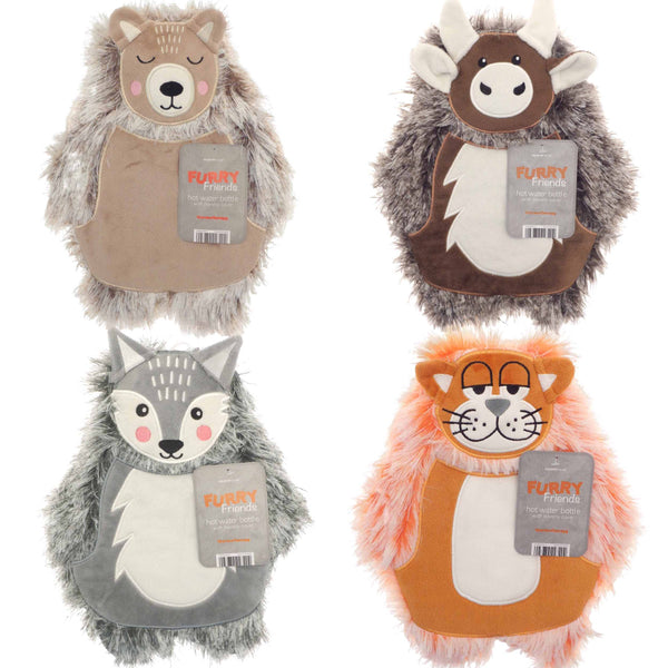 Furry Friends Animal Hot Water Bottle (1L) - Williamsons Factory Shop