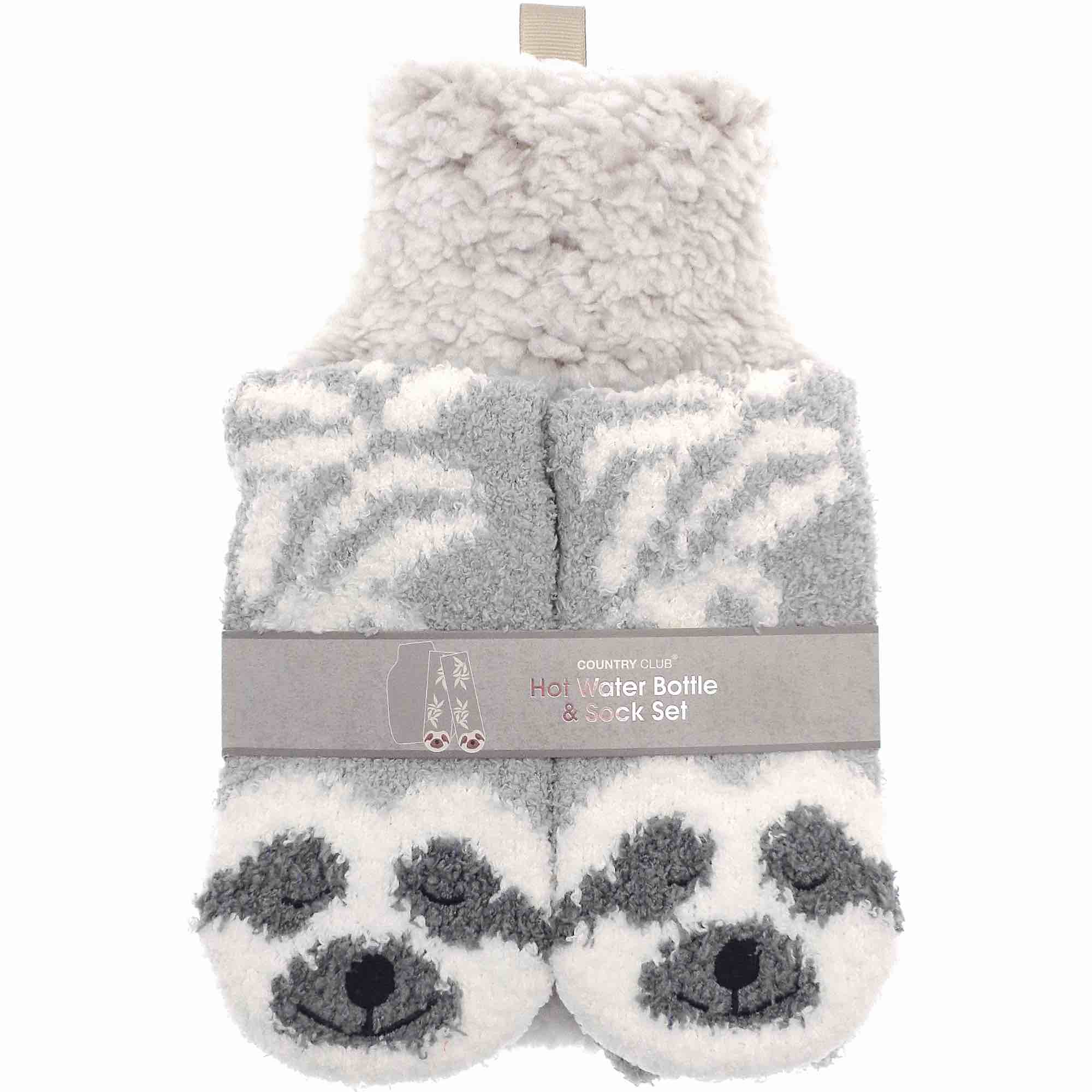 Hot Water Bottle & Socks Gift Set