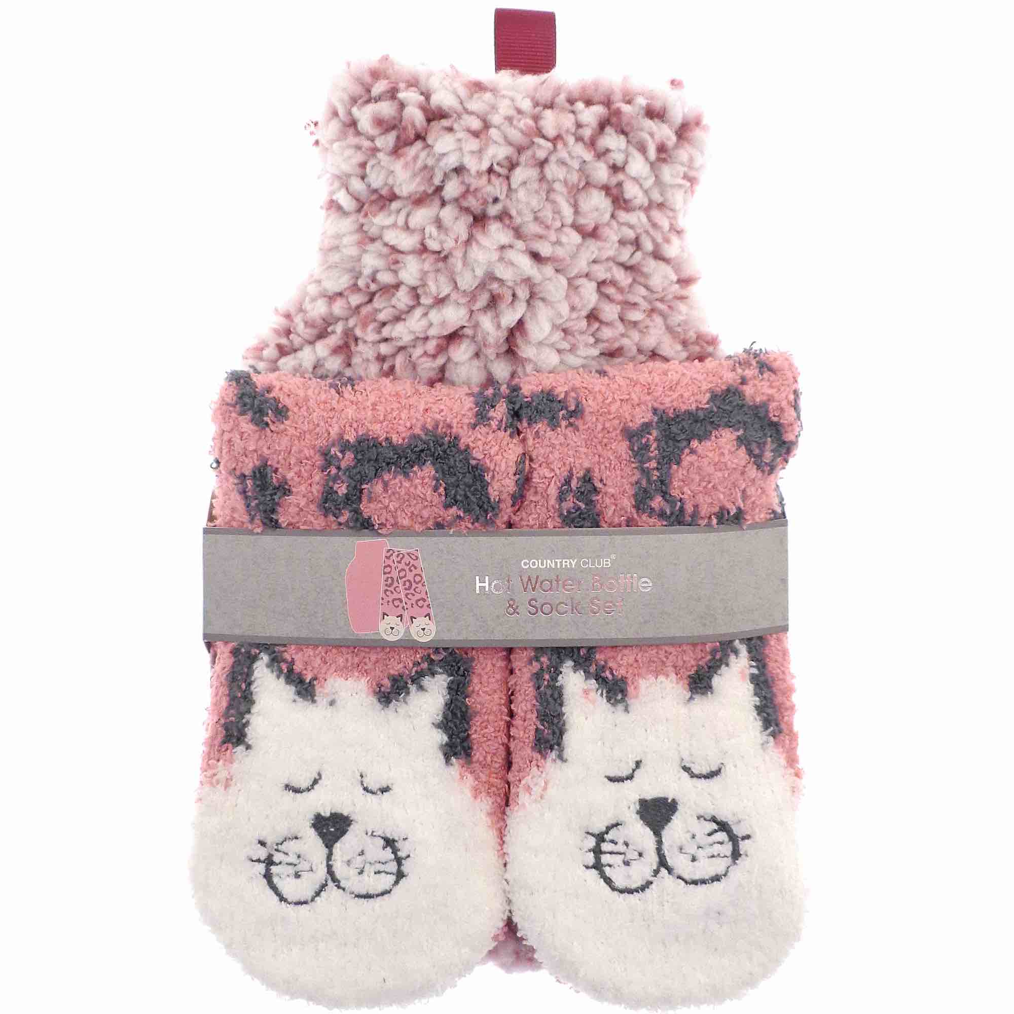 Hot Water Bottle & Socks Gift Set