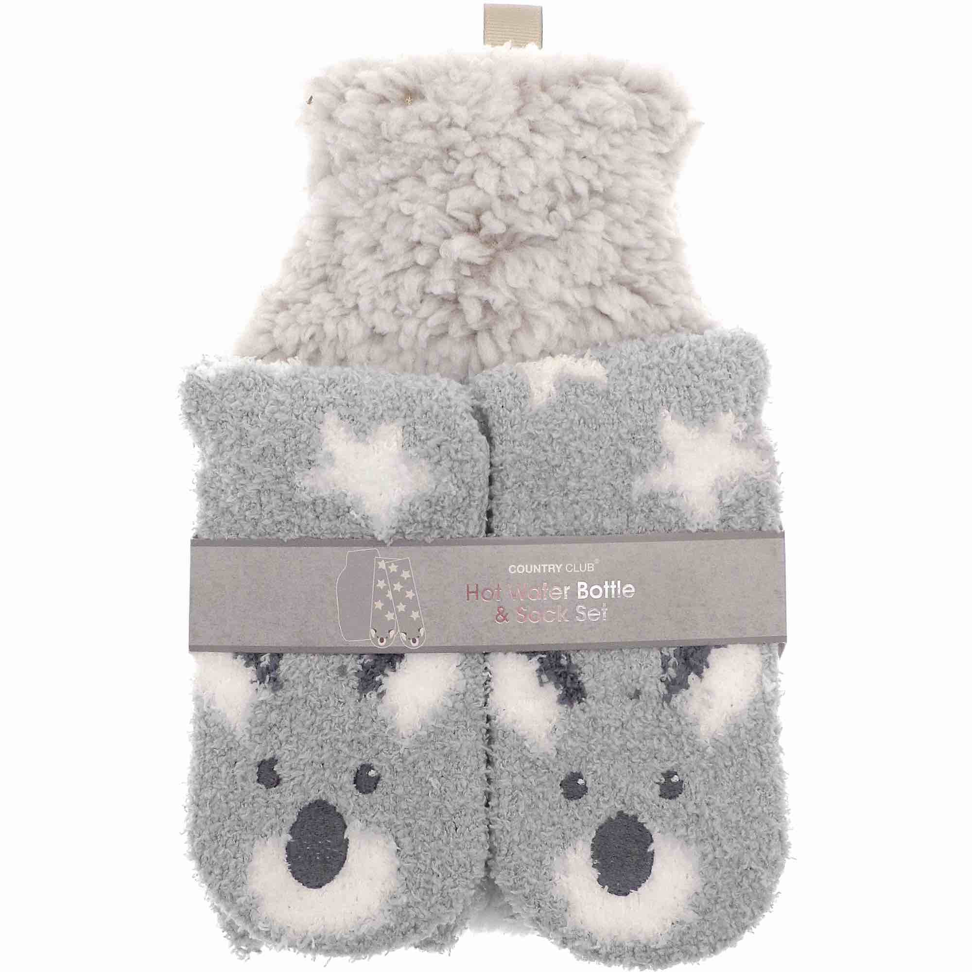 Hot Water Bottle & Socks Gift Set