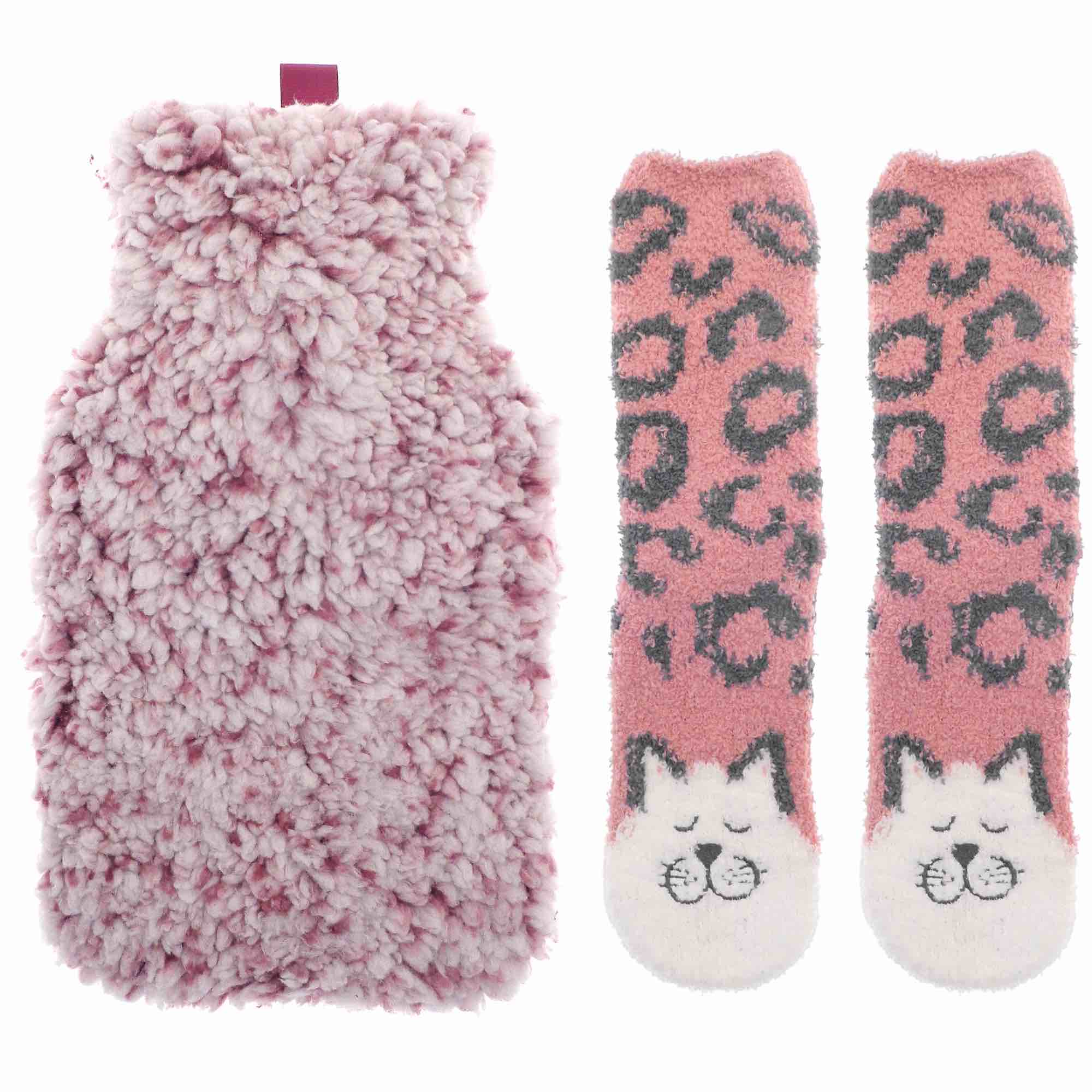 Hot Water Bottle & Socks Gift Set
