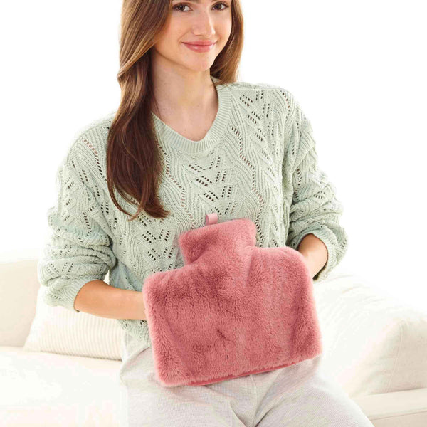 Faux Fur Hand Warmer Hot Water Bottle