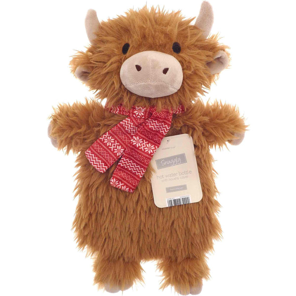 Novelty Highland Cow Hot Water Bottle (1L)