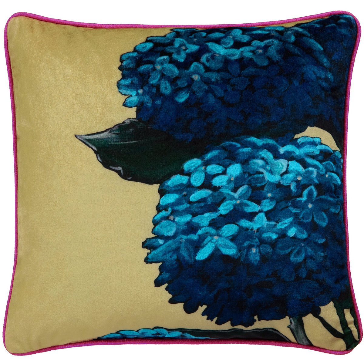 Laurence Llewelyn-Bowen Hiyah Hydrangea Cushion - Lime