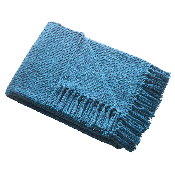 Drift Home Hayden Throw - Teal - Williamsons Factory Shop