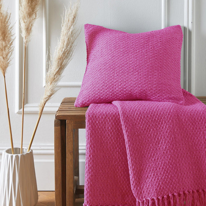 Drift Home Hayden Cushion - Pink - Williamsons Factory Shop