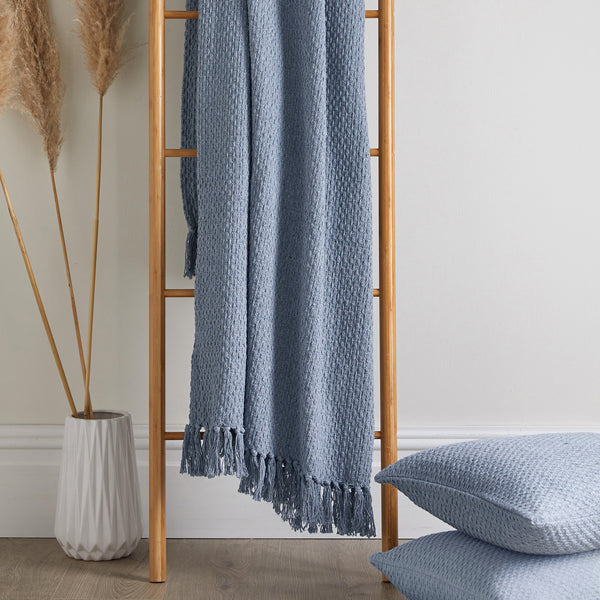 Drift Home Hayden Bedspread - Blue - Williamsons Factory Shop