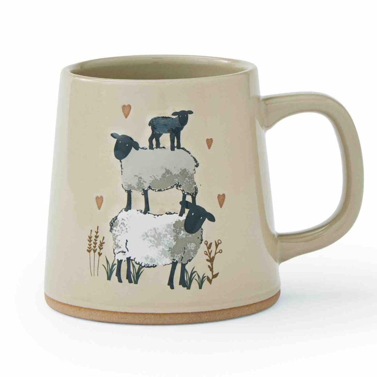 Highland Sheep Reverse Conical Mug - Beige - Williamsons Home
