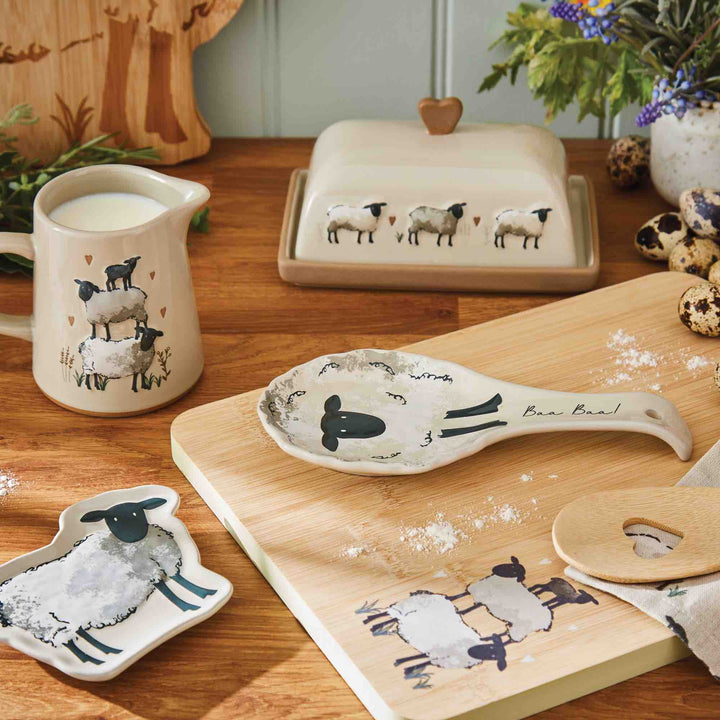 Highland Sheep Butter Dish - Williamsons Factory Shop