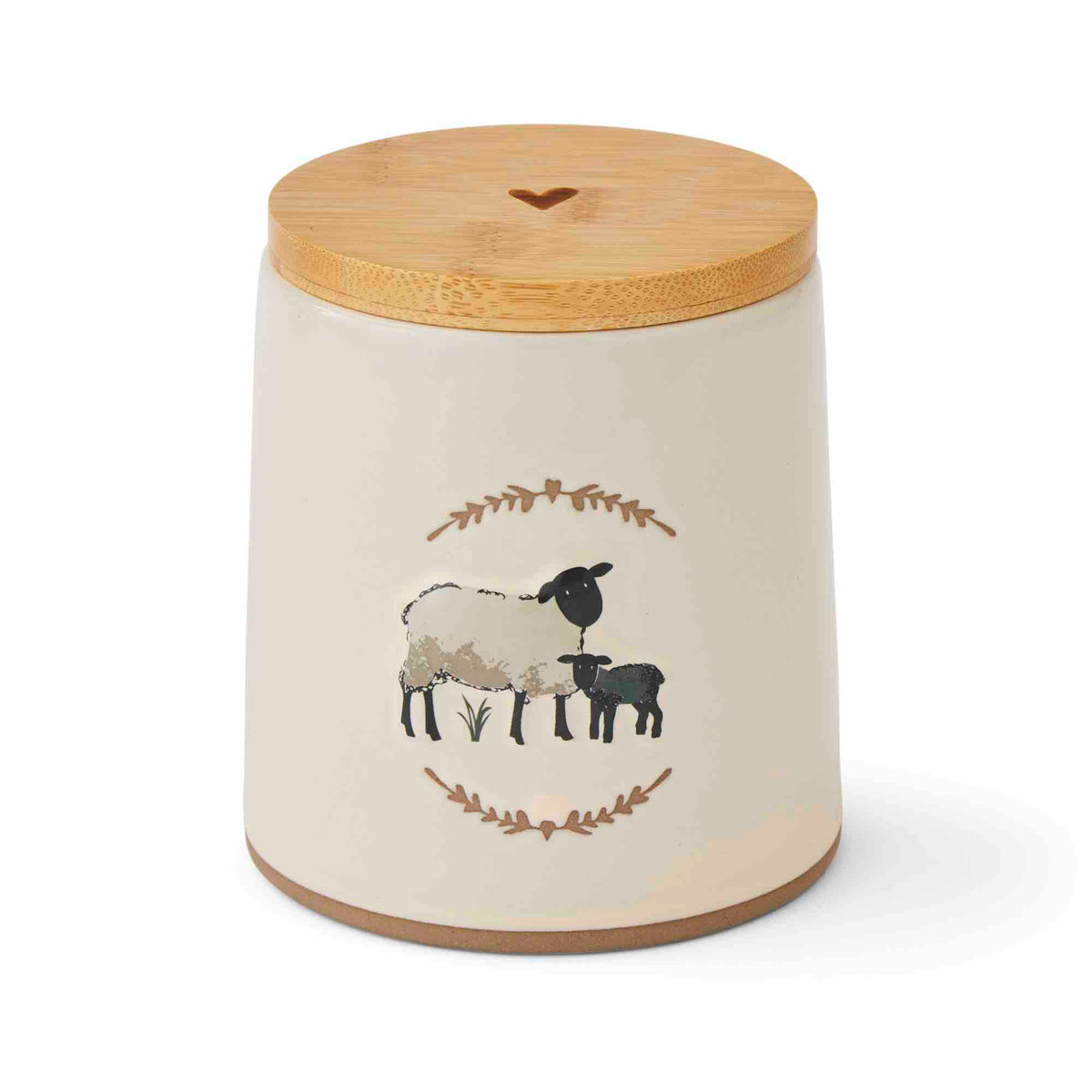 Highland Sheep Ceramic Canister - Cream - Williamsons Home