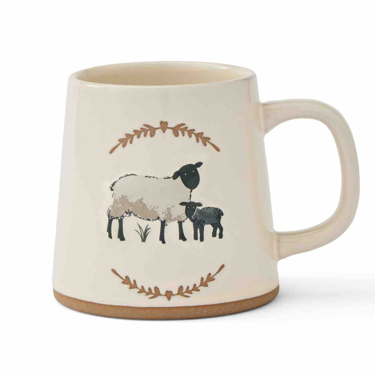 Highland Sheep Reverse Conical Mug - Cream - Williamsons Home