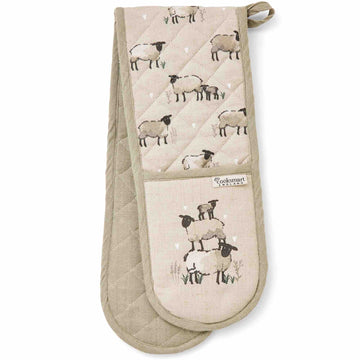 Highland Sheep Double Oven Glove - Williamsons Home