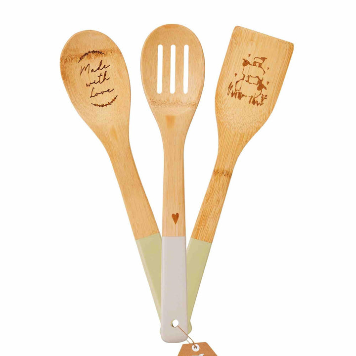 Highland Sheep Set of 3 Bamboo Utensils - Williamsons Factory Shop