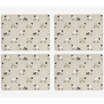 Highland Sheep Pack of 4 Placemats - Williamsons Home