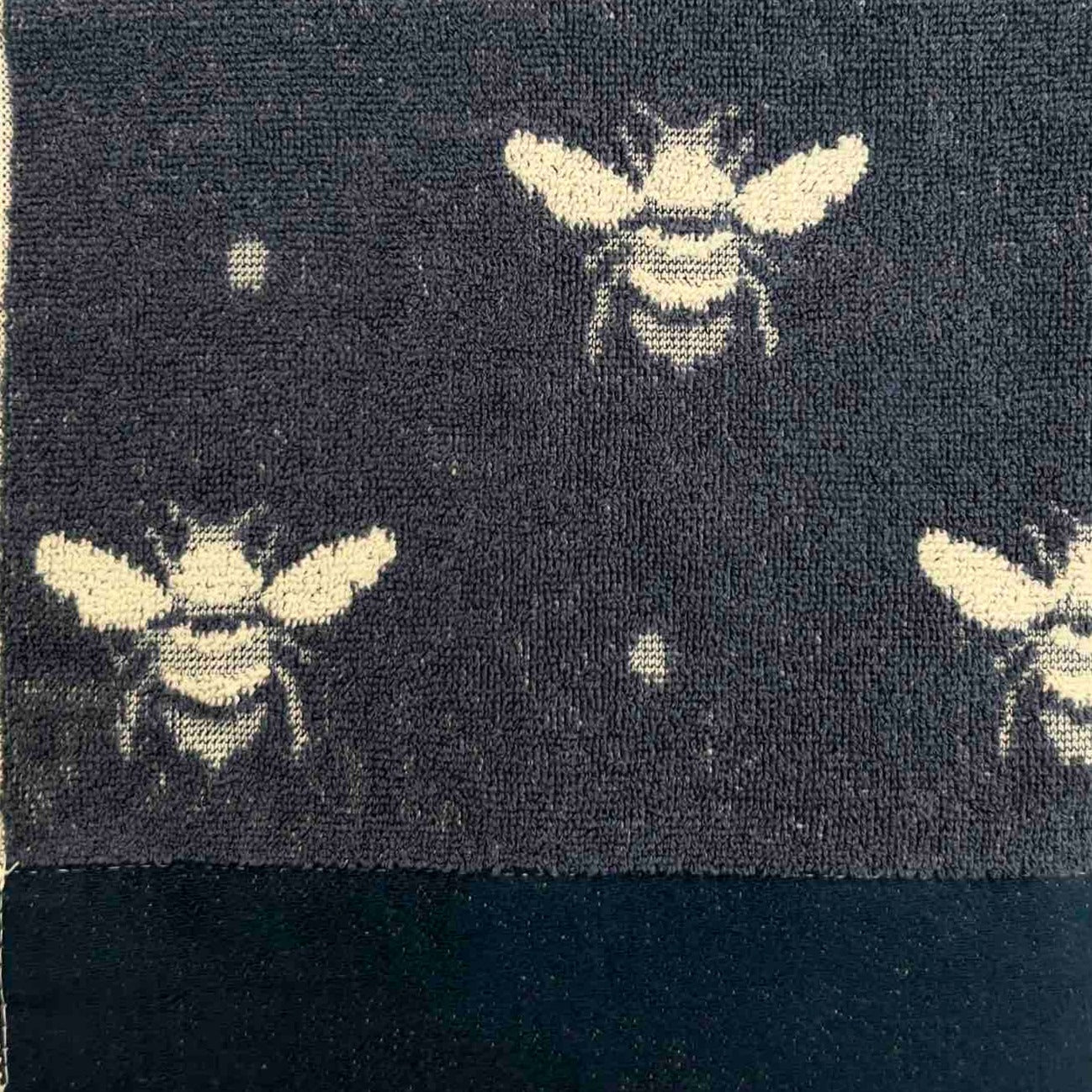 Riggs Bees Jacquard Towel - Navy
