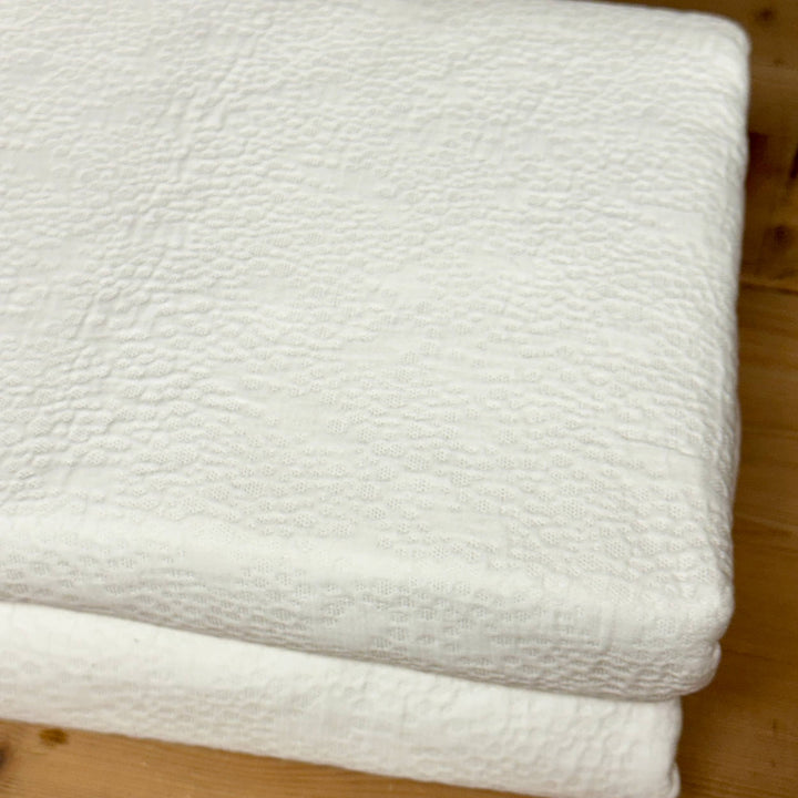 Napoli Cotton Matelasse Bedspread - White - Williamsons Factory Shop