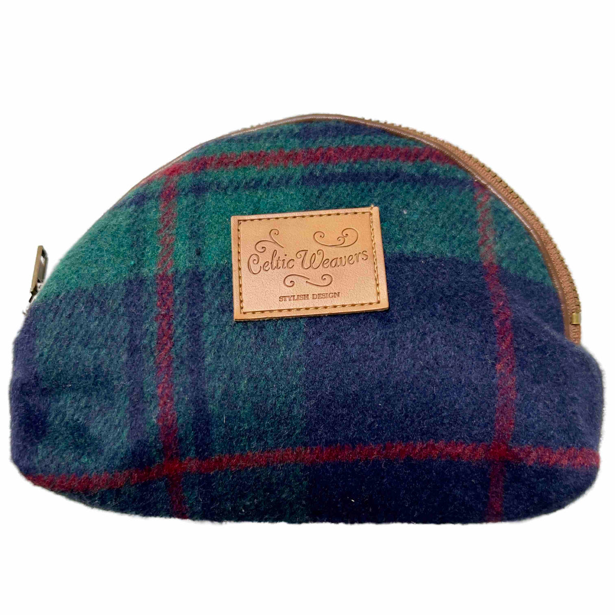 Tweed Purse - Navy/Green - Williamsons Home