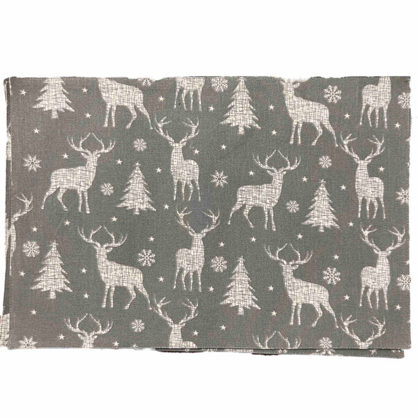 Bellissimo Grey Christmas Placemats (4 Pack)