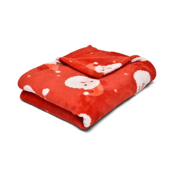 Bedlam Jolly Santa Throw - Red