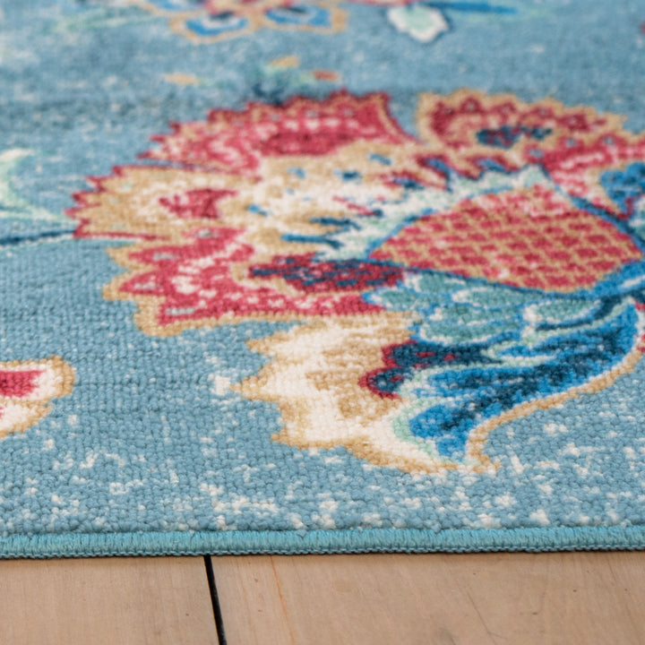 Dreams & Drapes Keats Washable Rug - Blue - Williamsons Factory Shop