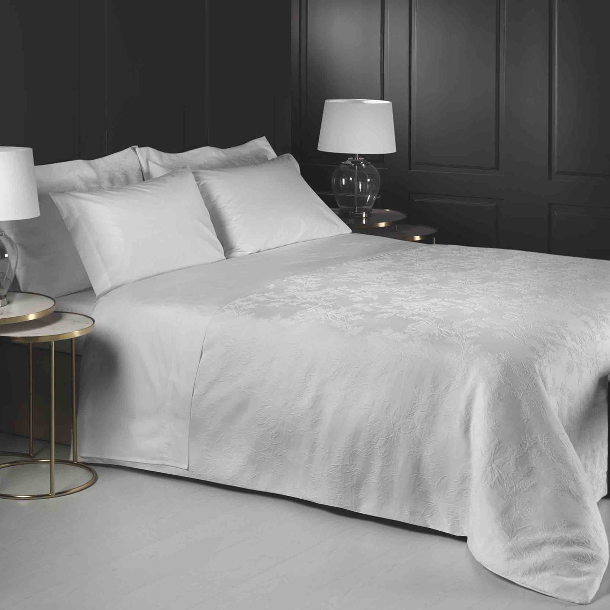 Kingston Jacquard Duvet Cover Set - Ivory - Williamsons Home