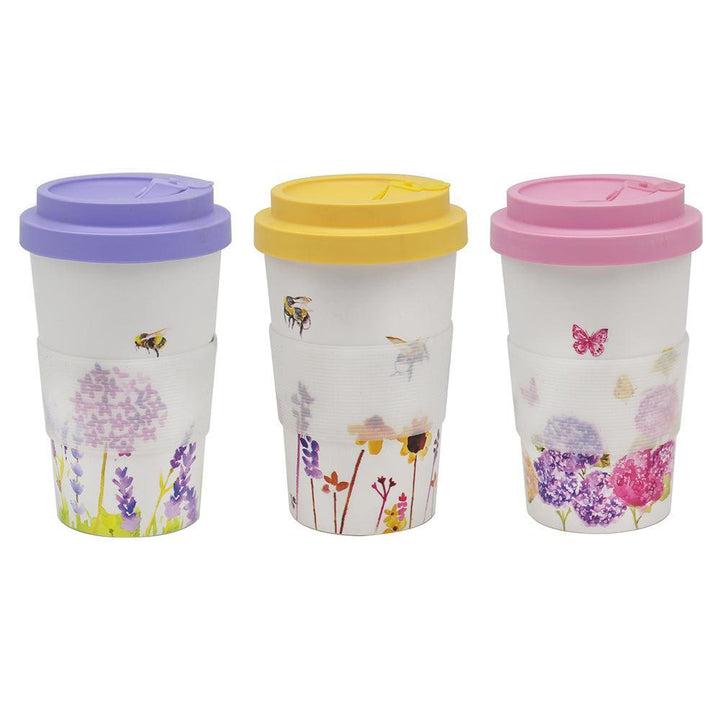 Floral RPET Eco Travel Mug - Williamsons Factory Shop