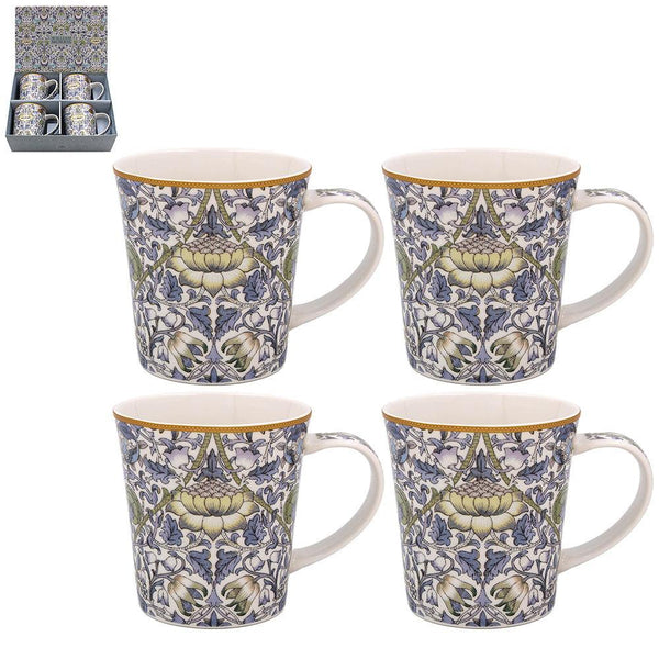 William Morris Lodden Set of 4 Mugs - Williamsons Factory Shop