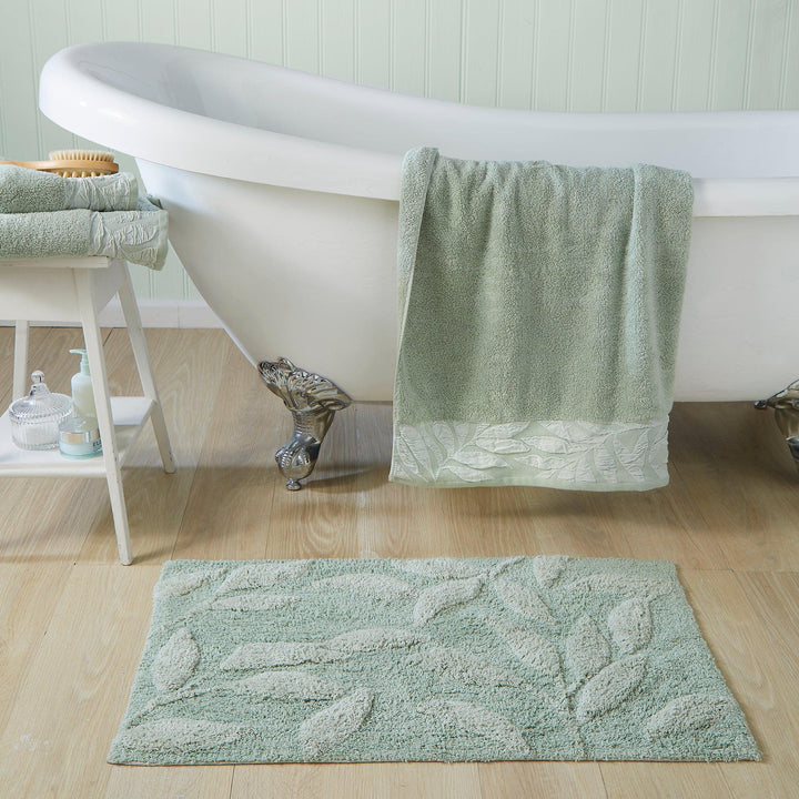 Dreams & Drapes Lacie Towel - Steel/Sage - Williamsons Factory Shop