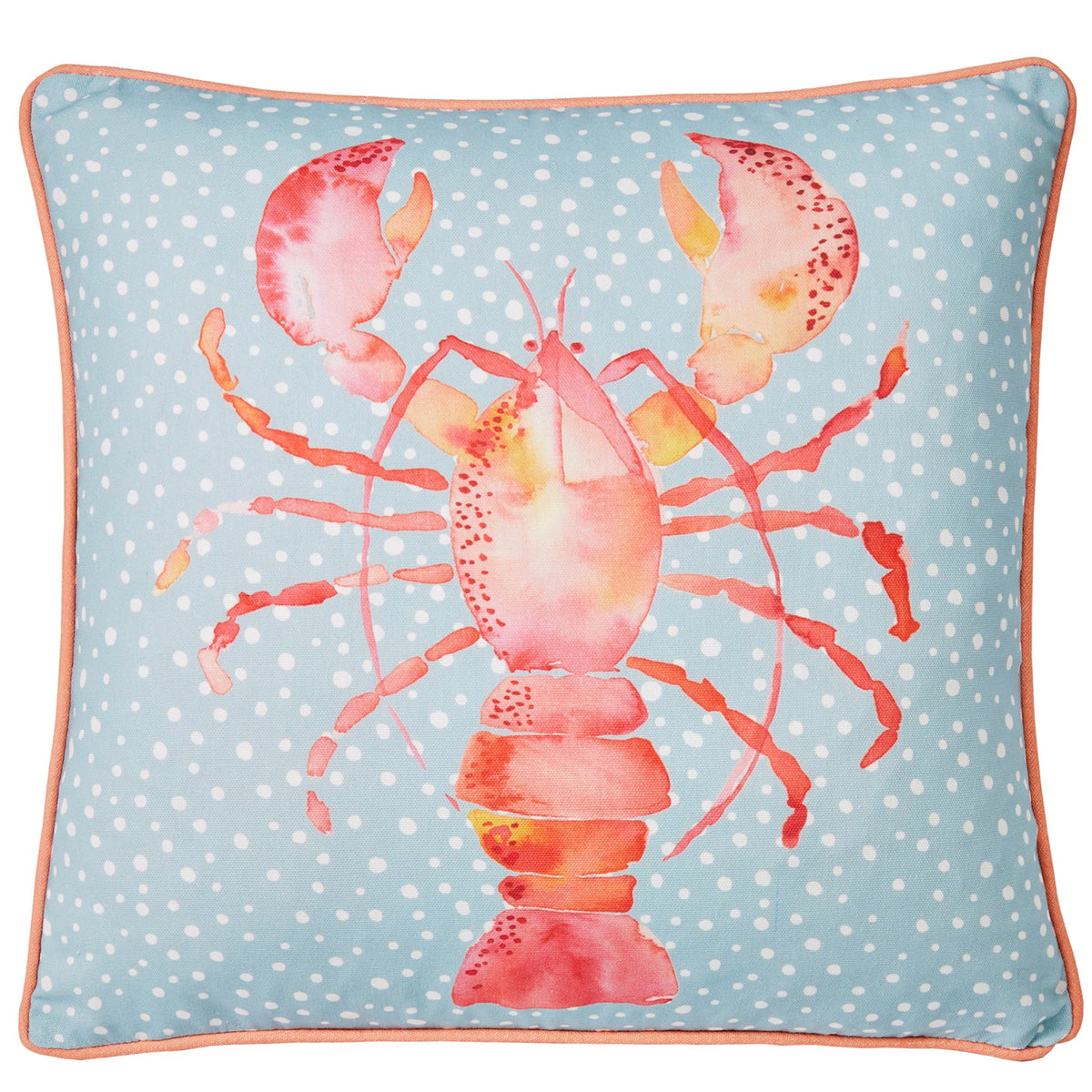 Fusion Lobster Outdoor Cushion - Orange