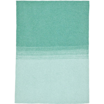 Bluebellgray Lochside Knitted Throw - Atlantic Green