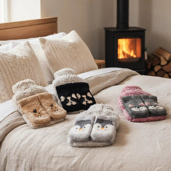 Hot Water Bottle & Socks Gift Set