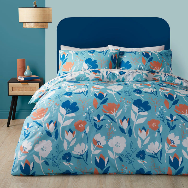 Fusion Luna Duvet Cover Set - Duck Egg - Williamsons Factory Shop