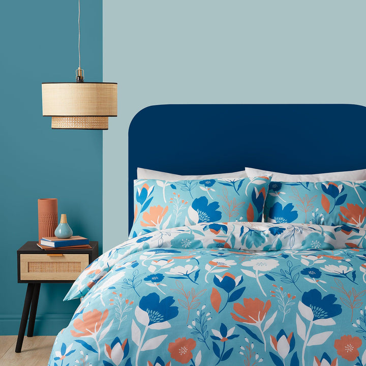 Fusion Luna Duvet Cover Set - Duck Egg - Williamsons Factory Shop