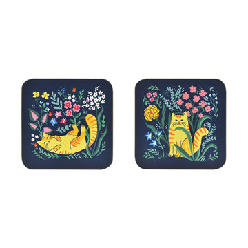 Marmalade Meadow Coasters 4 Pack - Navy