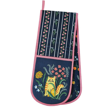 Marmalade Meadow Double Oven Glove - Navy