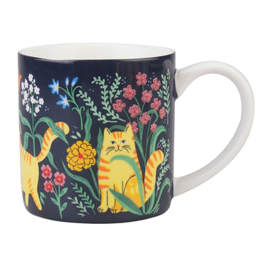 Marmalade Meadow Bone China Mug - Navy